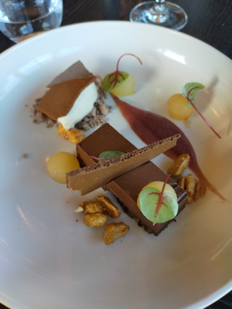 Chocolate Mousse Dessert at Tantalus Estate winery