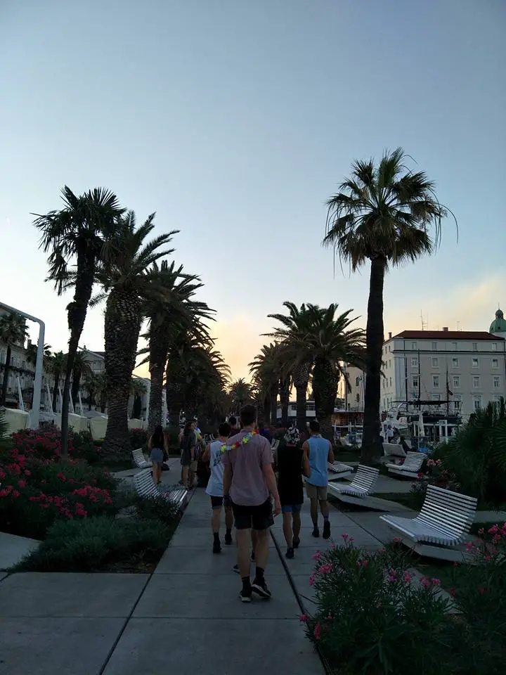 Ultra Music Festival Croatia, walking home at sunrise after the festival