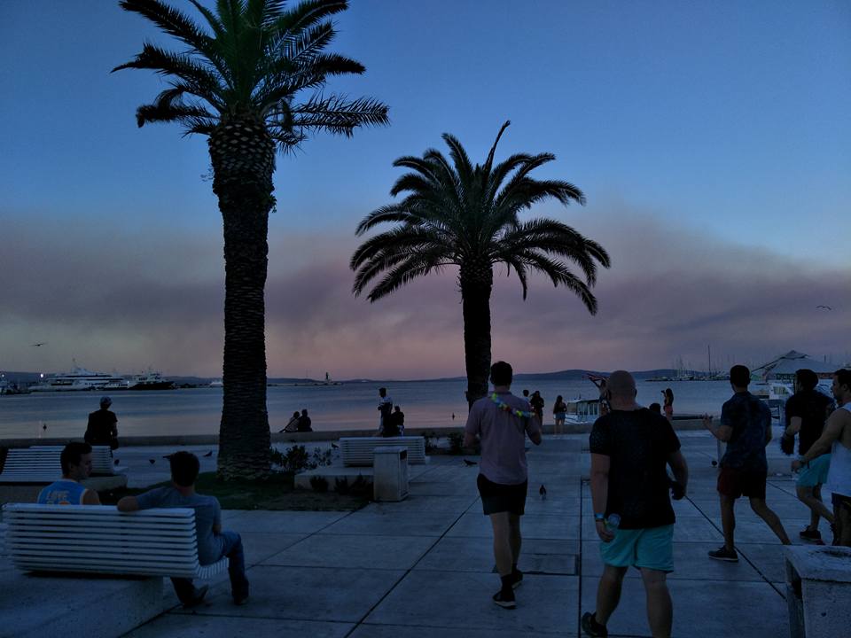 Ultra Music Festival Croatia, walking home at sunrise after the festival