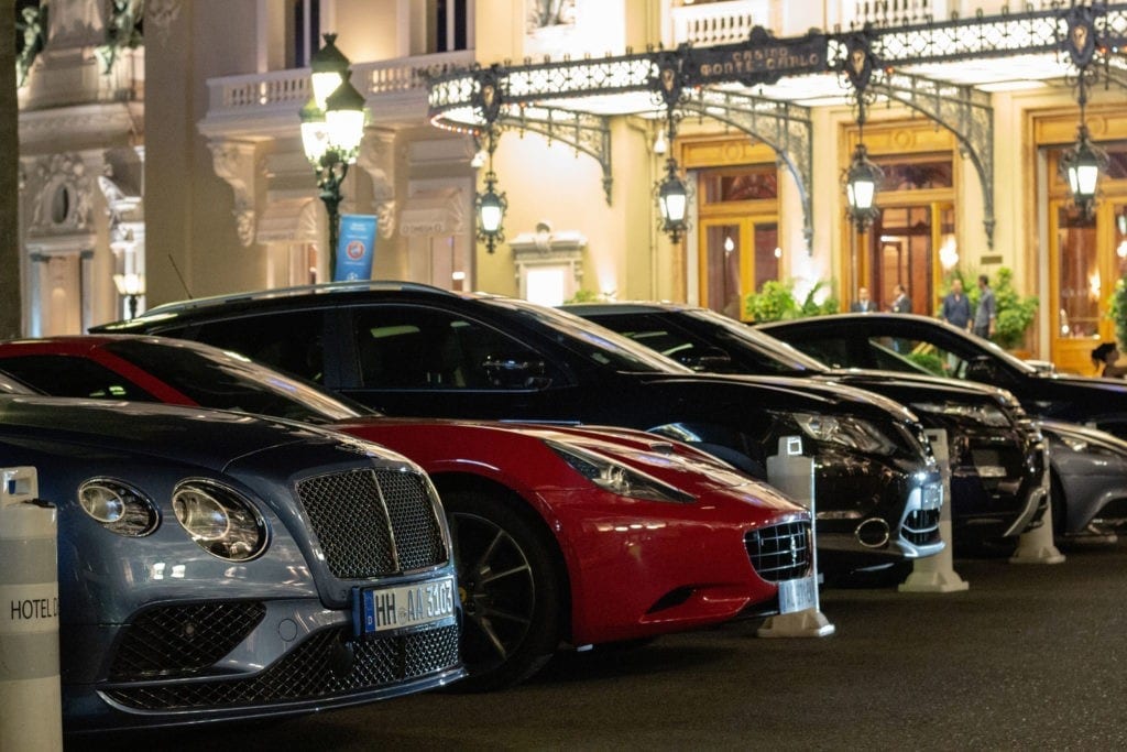 The Best Things to do in Monaco 6 A line of cars in Monaco outside the Monte Carlo Casino