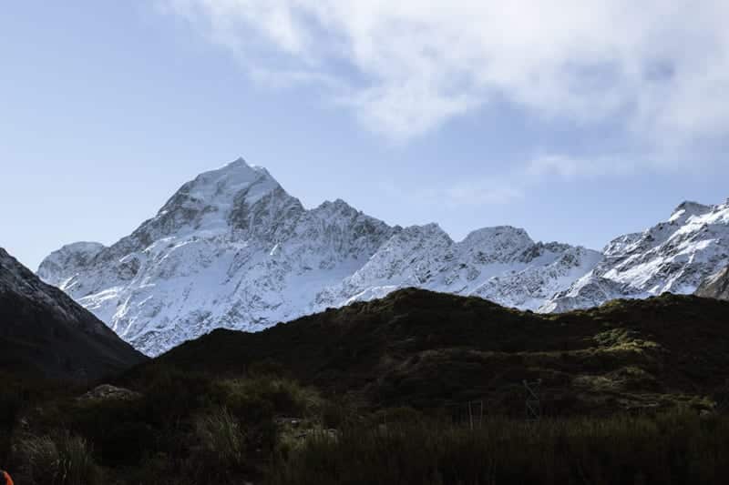 View of Mt Cook from Hooker Valley Track