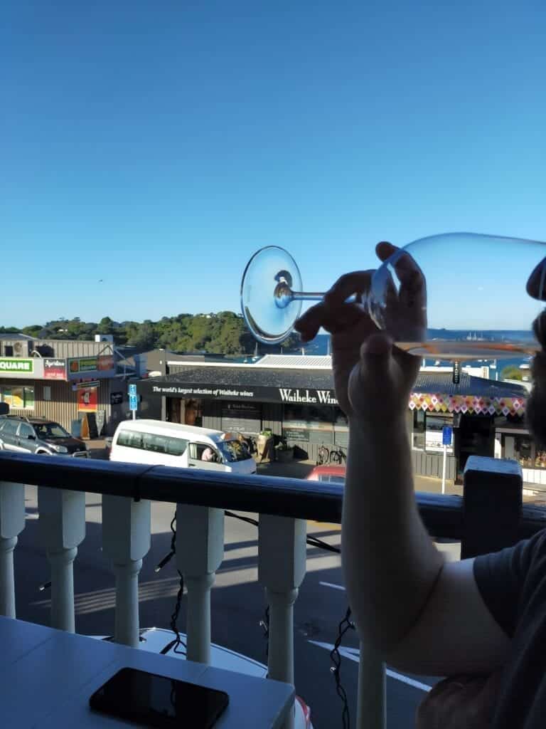 View from The Oyster Inn, Waiheke Island