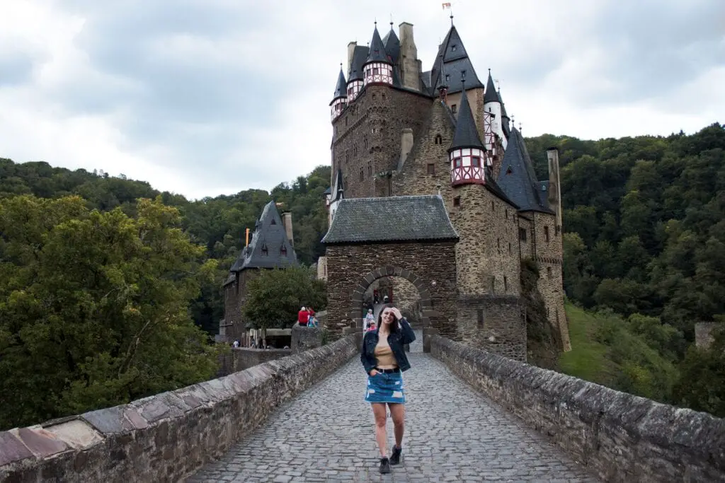 Walking along Burg Eltz Castle