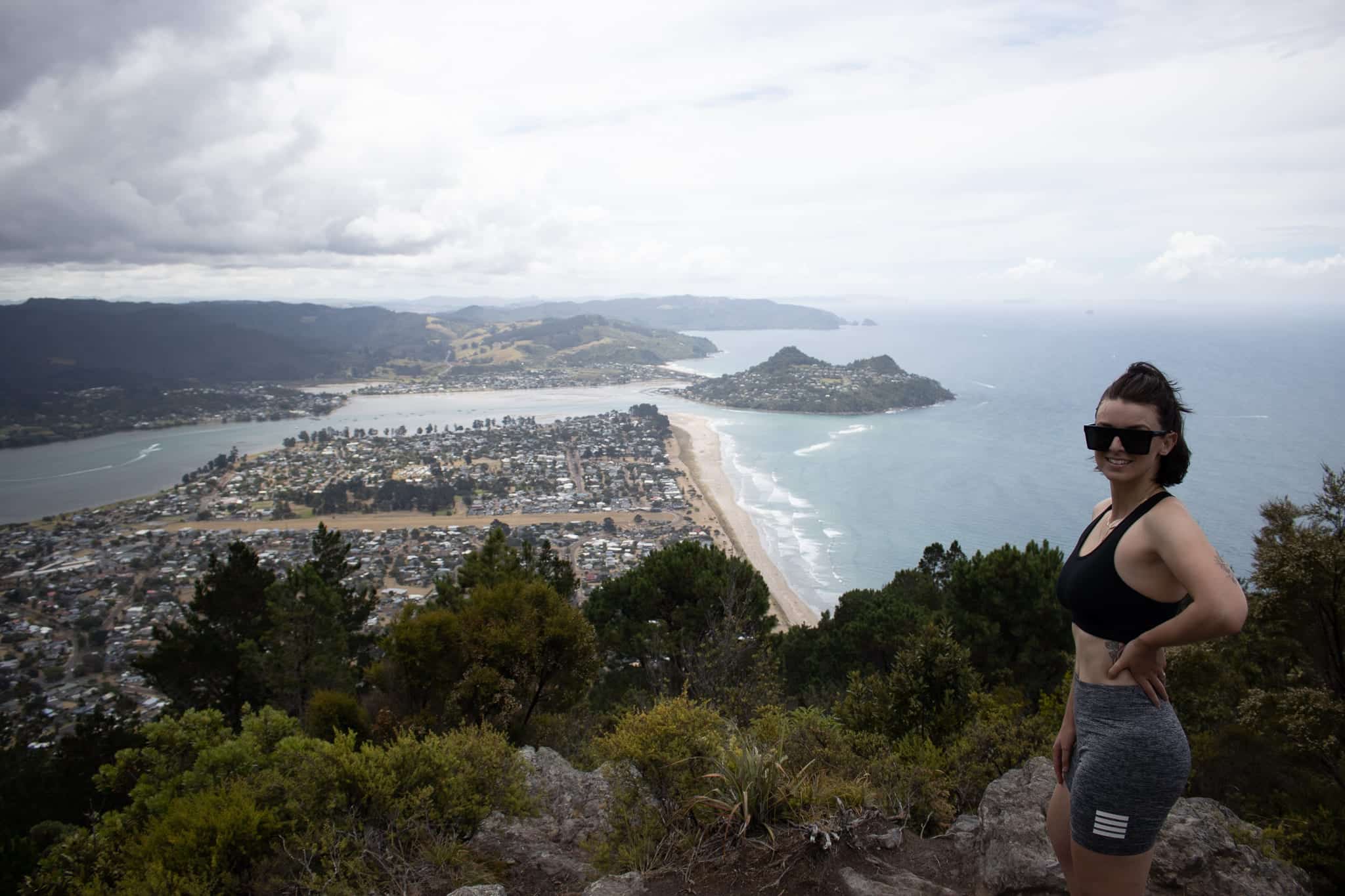 Female standing on Pauanui Mountain Summit