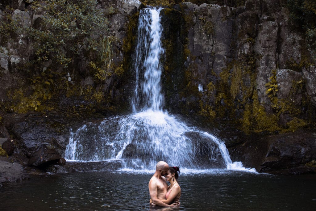 Coromandel Accommodation - Swimming at Waiau Falls