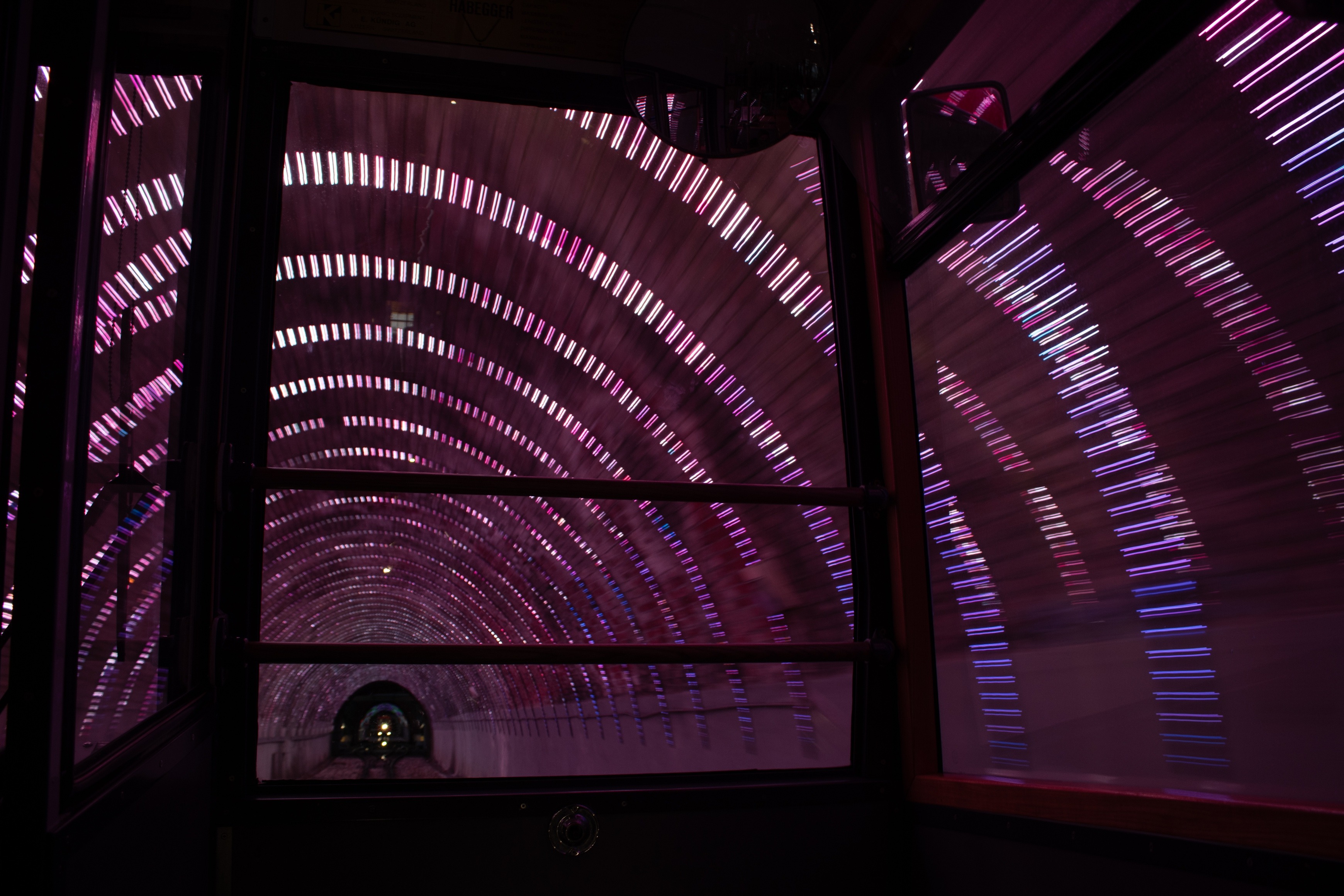 Cable car tunnel in Wellington 