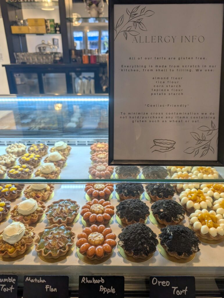 5 of The Best Gluten Free Cafes in Auckland A photo inside the cabinet of a gluten free cafe in Auckland.