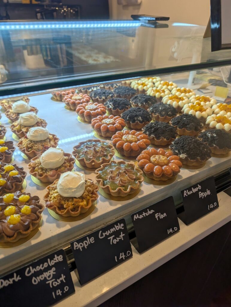 5 of The Best Gluten Free Cafes in Auckland Gluten Free Cafes in Auckland: Photo of the gluten free tarts inside the cabinet of Tart Patisserie in Ponsonby